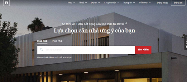 Rever.n là trang mối giới bất động sản