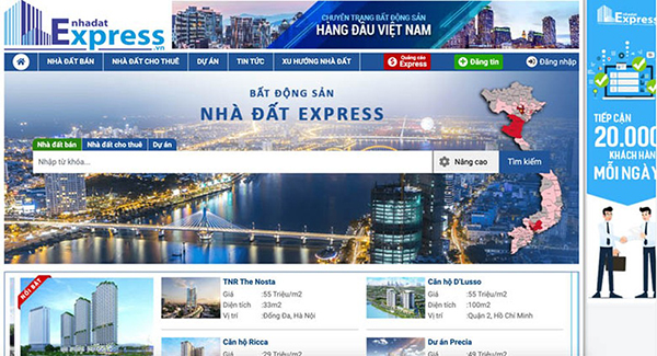 Nhadatexpress.vn cung cấp thông tin mua bán bđs